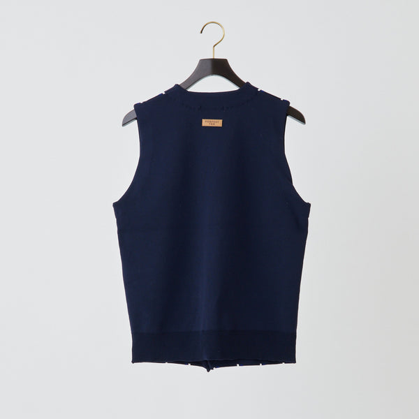 PERFECT TAN｜《SALE》ストライプテックニットベスト〈MENS〉