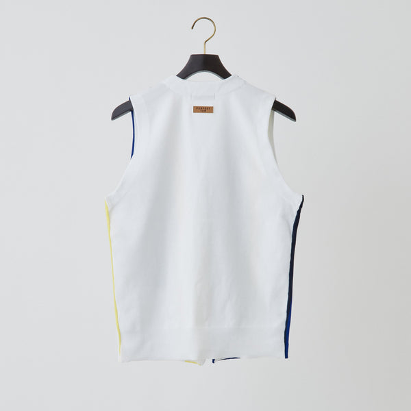 PERFECT TAN｜《SALE》マルチストライプテックニットベスト〈MENS〉