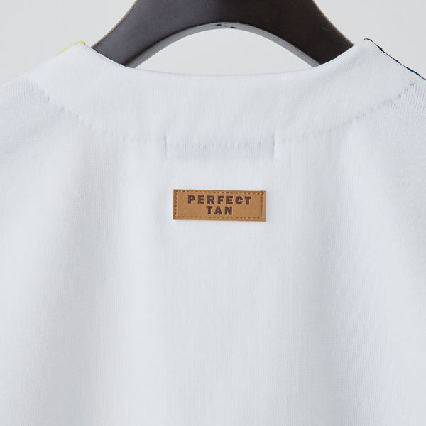 PERFECT TAN｜《SALE》マルチストライプテックニットベスト〈MENS〉