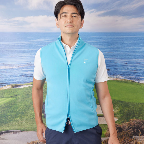 PERFECT TAN｜《SALE》テックジップアップ ニットベスト〈MENS〉