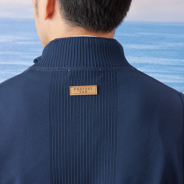 PERFECT TAN｜《SALE》テックジップアップ ニットベスト〈MENS〉