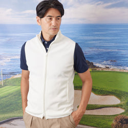 PERFECT TAN｜《SALE》テックジップアップ ニットベスト〈MENS〉