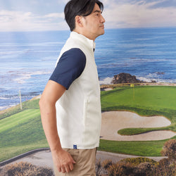 PERFECT TAN｜《SALE》テックジップアップ ニットベスト〈MENS〉