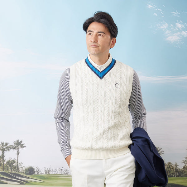 PERFECT TAN｜《SALE》チルデンニットベスト〈MENS〉