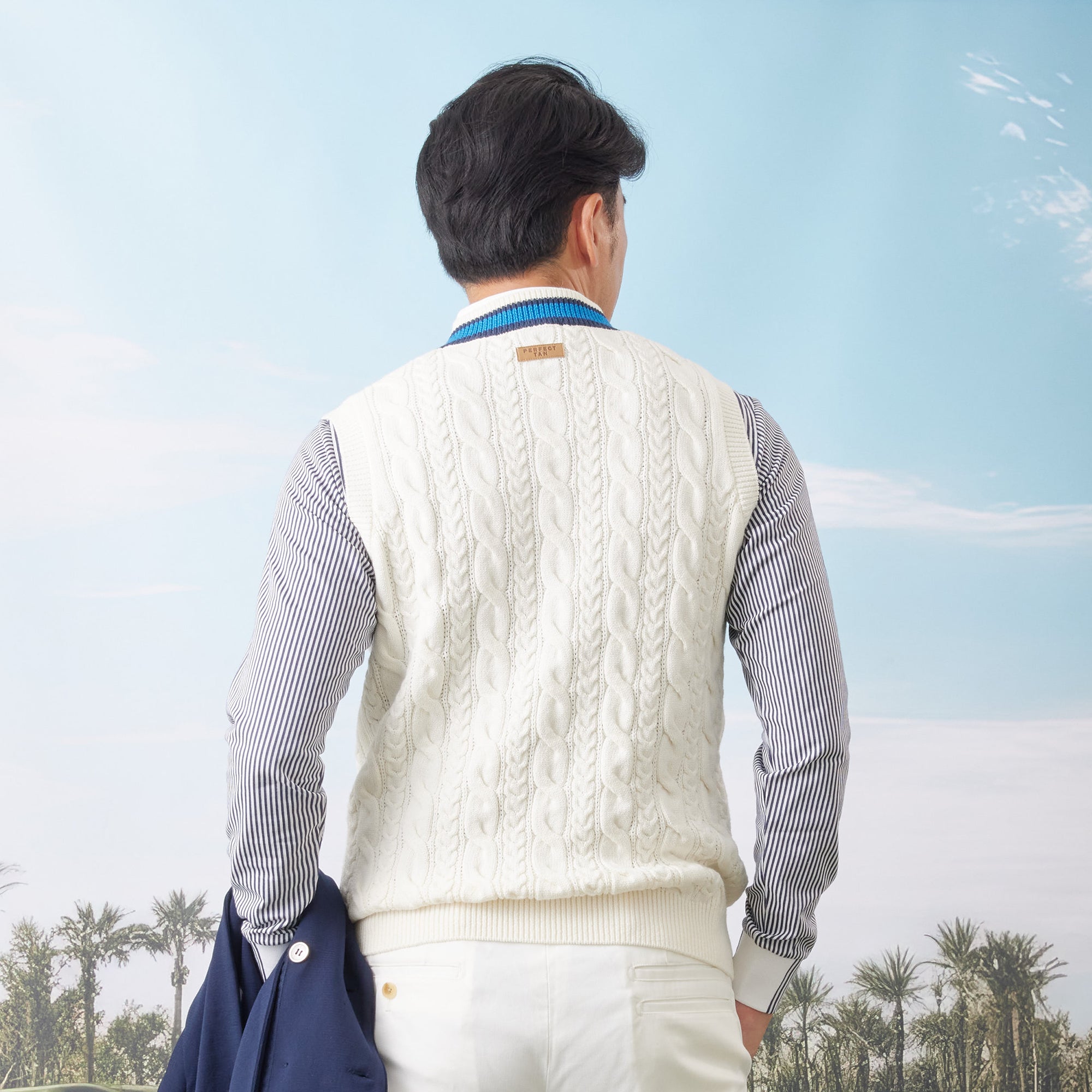 PERFECT TAN｜《SALE》チルデンニットベスト〈MENS〉