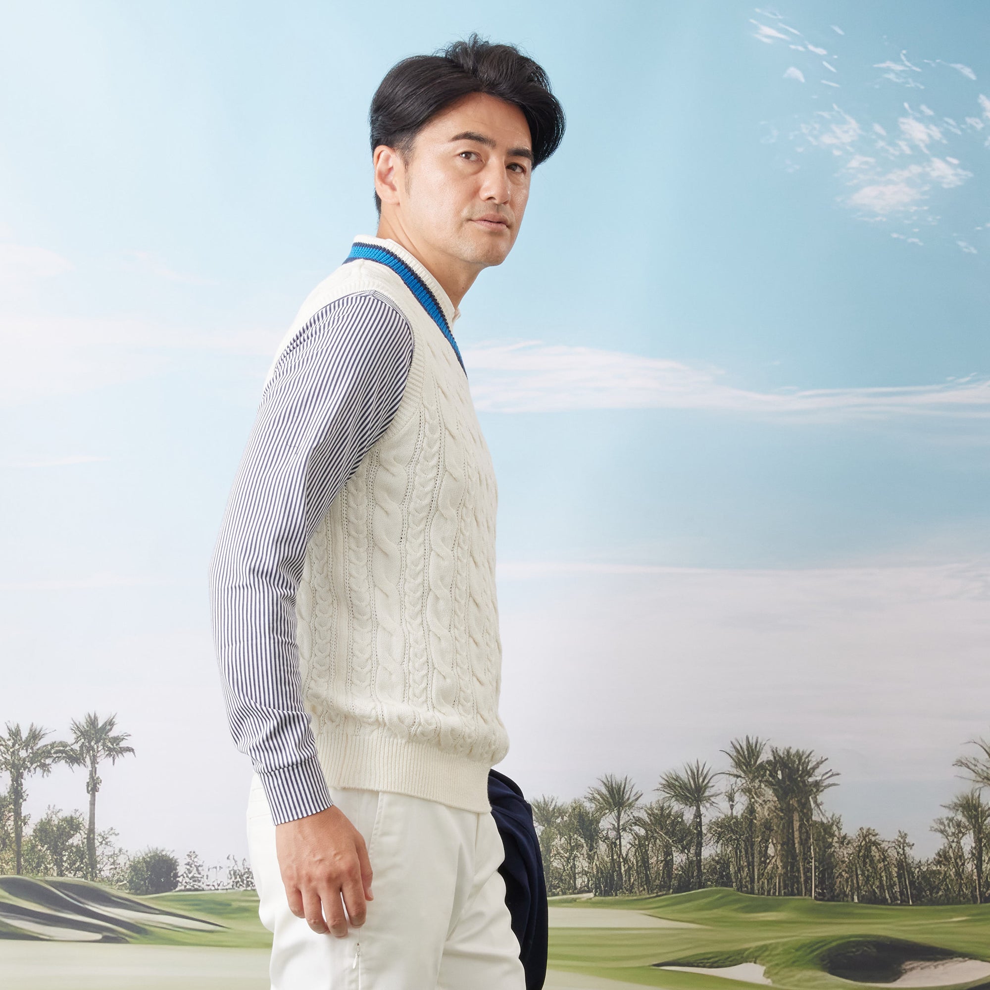 PERFECT TAN｜《SALE》チルデンニットベスト〈MENS〉