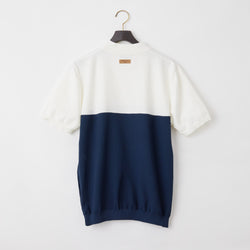 PERFECT TAN｜《SALE》バイカラーニットモックネックプルオーバー〈MENS〉