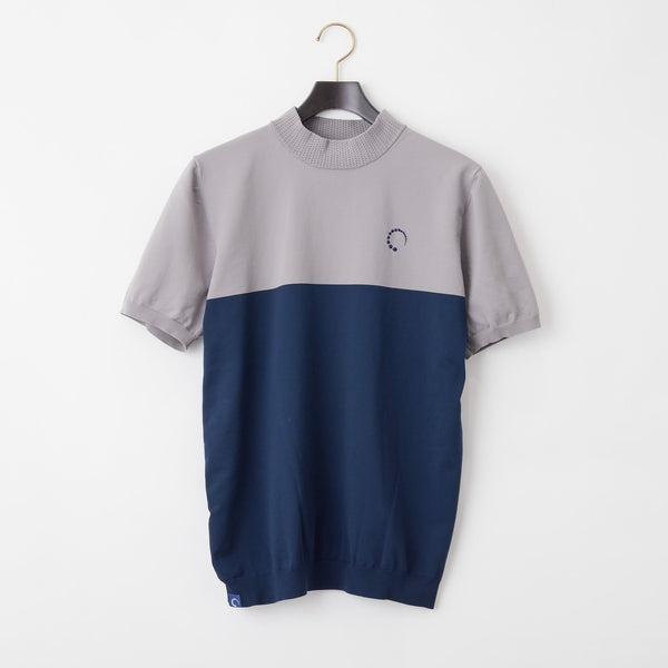 PERFECT TAN｜《SALE》バイカラーニットモックネックプルオーバー〈MENS〉