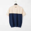 PERFECT TAN｜《SALE》バイカラーニットモックネックプルオーバー〈MENS〉