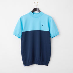 PERFECT TAN｜《SALE》バイカラーニットモックネックプルオーバー〈MENS〉