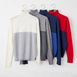 PERFECT TAN｜《SALE》バイカラータートルプルオーバー〈MENS〉