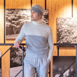 PERFECT TAN｜《SALE》バイカラータートルプルオーバー〈MENS〉