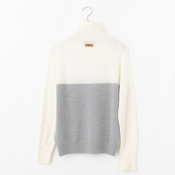 PERFECT TAN｜《SALE》バイカラータートルプルオーバー〈MENS〉