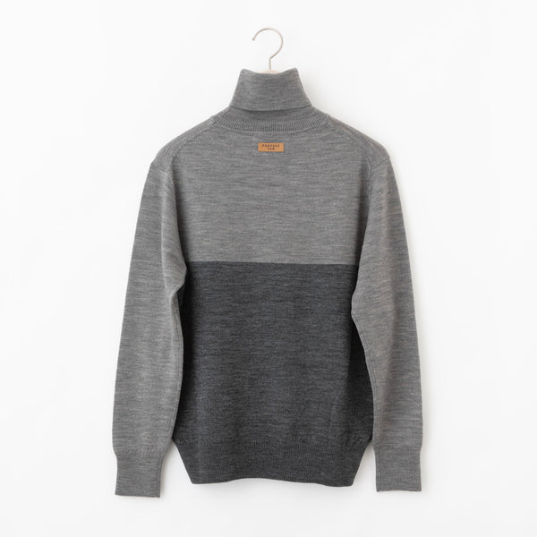 PERFECT TAN｜《SALE》バイカラータートルプルオーバー〈MENS〉
