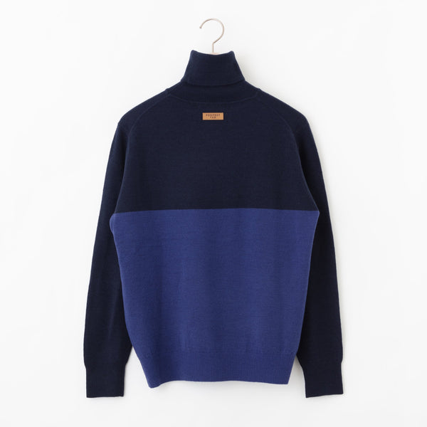 PERFECT TAN｜《SALE》バイカラータートルプルオーバー〈MENS〉