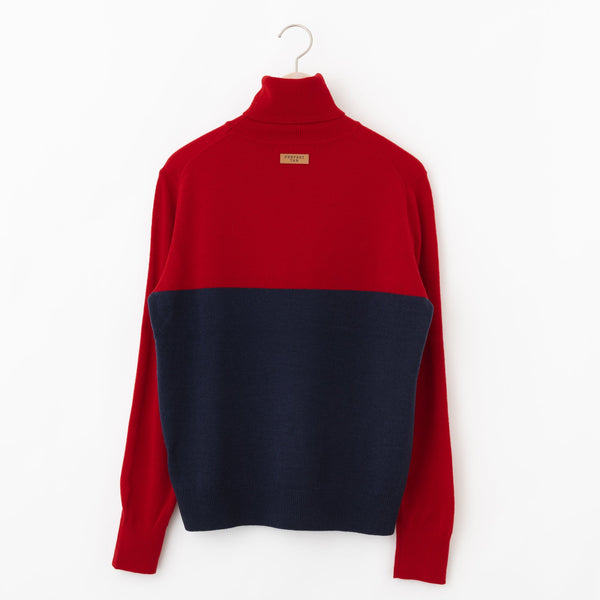 PERFECT TAN｜《SALE》バイカラータートルプルオーバー〈MENS〉