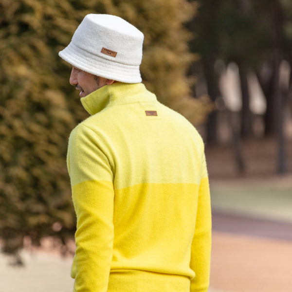 PERFECT TAN｜《SALE》カシミヤハーフジッププルオーバー〈MENS〉