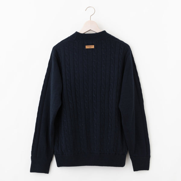 PERFECT TAN｜《SALE》ケーブル編みプルオーバー〈MENS〉