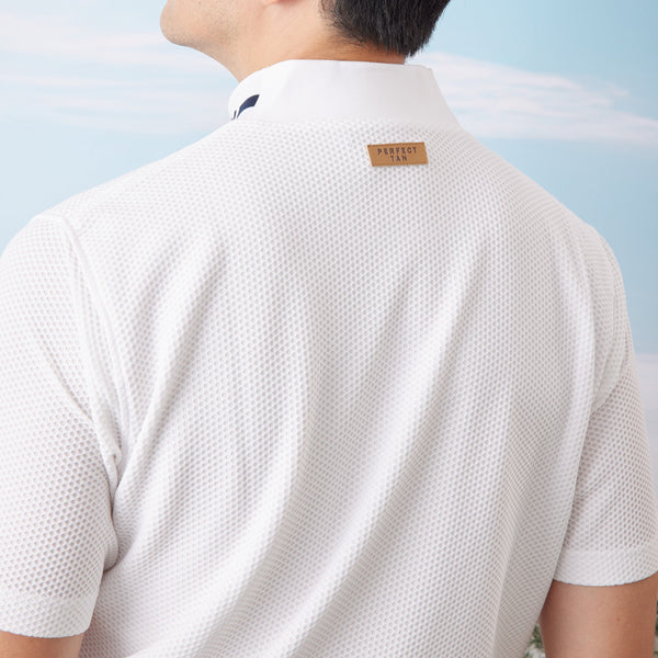 PERFECT TAN｜《SALE》モックネック衿ロゴプルオーバー〈MENS〉