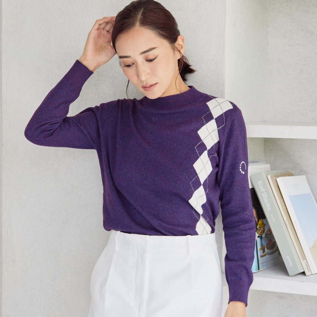 PERFECT TAN｜《SALE》アーガイルラインプルオーバー〈WOMENS〉
