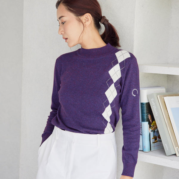 PERFECT TAN｜《SALE》アーガイルラインプルオーバー〈WOMENS〉