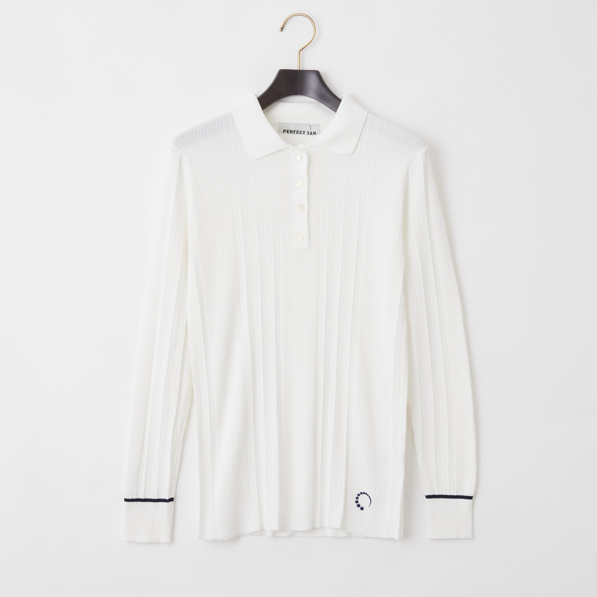 PERFECT TAN｜《SALE》ランダムリブポロ衿プルオーバー〈WOMENS〉