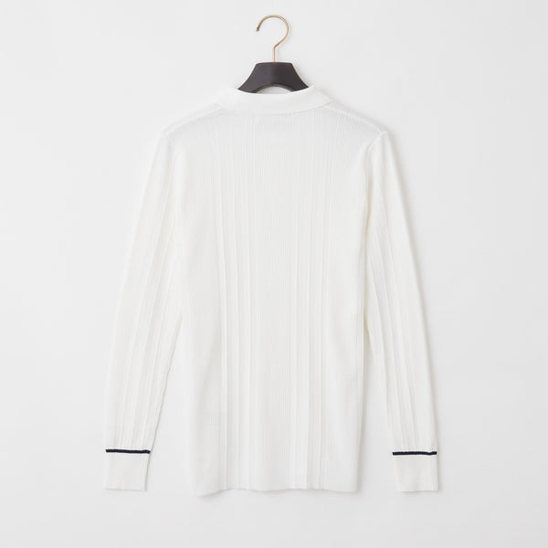 PERFECT TAN｜《SALE》ランダムリブポロ衿プルオーバー〈WOMENS〉