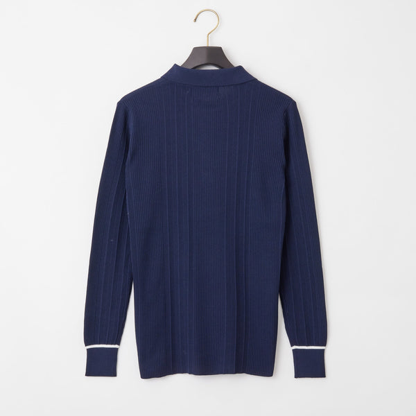 PERFECT TAN｜《SALE》ランダムリブポロ衿プルオーバー〈WOMENS〉