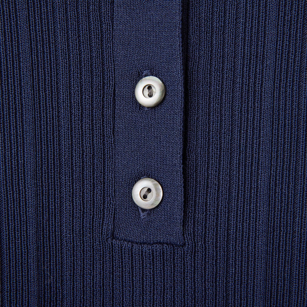 PERFECT TAN｜《SALE》ランダムリブポロ衿プルオーバー〈WOMENS〉