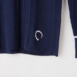 PERFECT TAN｜《SALE》ランダムリブポロ衿プルオーバー〈WOMENS〉