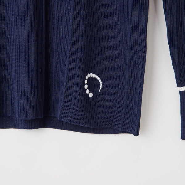 PERFECT TAN｜《SALE》ランダムリブポロ衿プルオーバー〈WOMENS〉