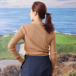 PERFECT TAN｜《SALE》ランダムリブポロ衿プルオーバー〈WOMENS〉