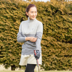 PERFECT TAN｜《SALE》カシミヤハーフジッププルオーバー〈WOMENS〉