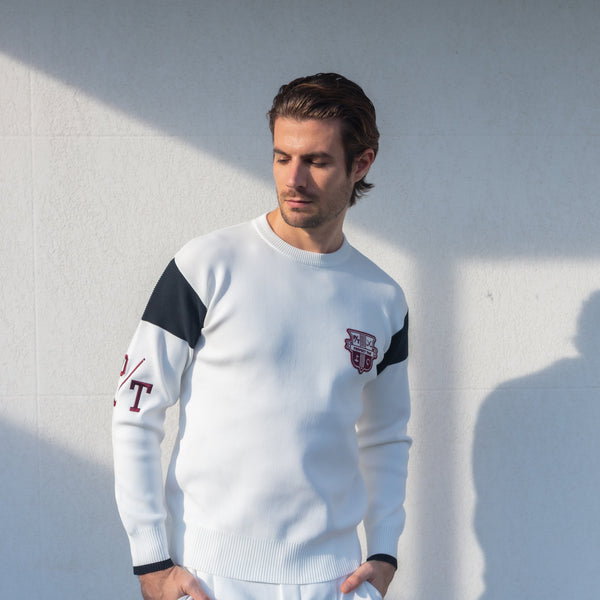 PERFECT TAN｜《SALE》FIT TECH 12Gニット 配色トップス〈MENS〉