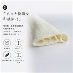 ami amie : 和紙パーティションソックス(22～26cm)/socks_02