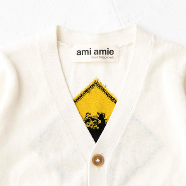 ami amie(OUTLET) : しろくま標識カーディガン/221002