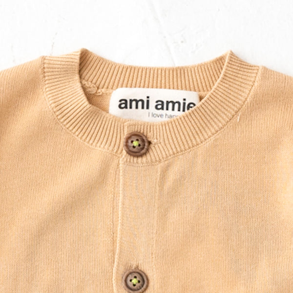 ami amie(OUTLET) : しろくま親子標識カーディガン/221007
