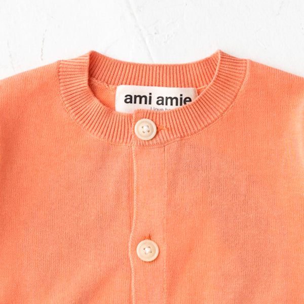 ami amie(OUTLET) : しろくま親子標識カーディガン/221007