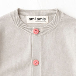 ami amie(OUTLET) :サボテン刺繍カーディガン/221008