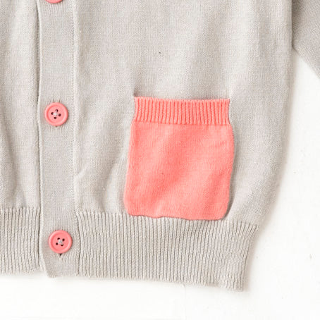 ami amie(OUTLET) :サボテン刺繍カーディガン/221008