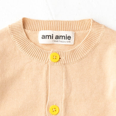 ami amie(OUTLET) :サボテン刺繍カーディガン/221008