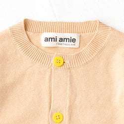 ami amie(OUTLET) :サボテン刺繍カーディガン/221008