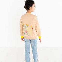 ami amie(OUTLET) :サボテン刺繍カーディガン/221008