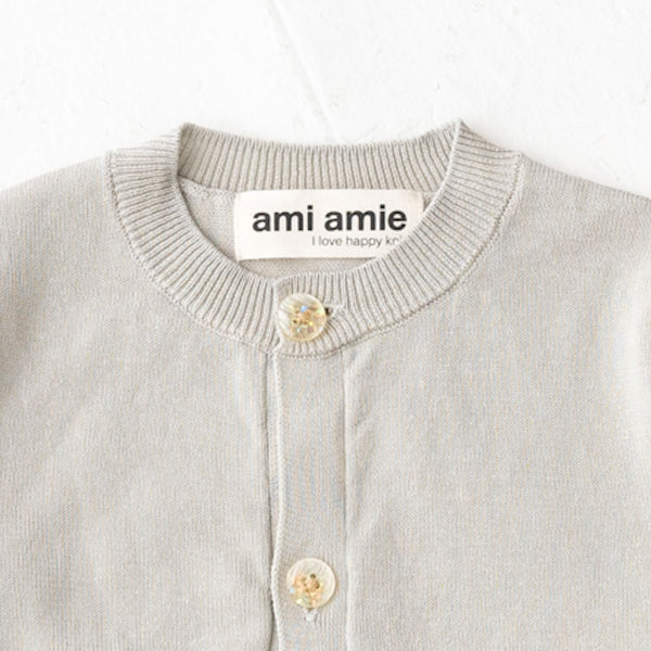 ami amie(OUTLET) : シフォン袖カーディガン/221009