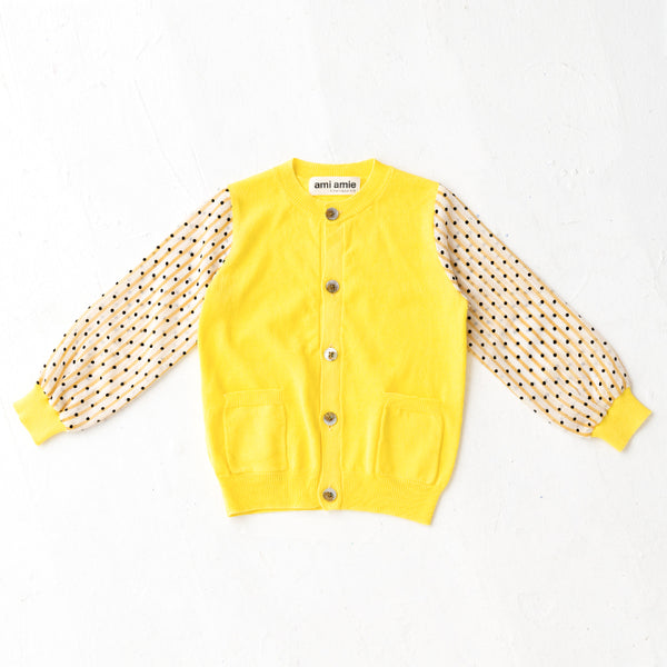 ami amie(OUTLET) : シフォン袖カーディガン/221009