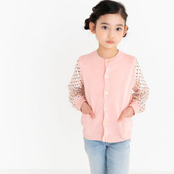 ami amie(OUTLET) : シフォン袖カーディガン/221009