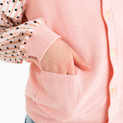 ami amie(OUTLET) : シフォン袖カーディガン/221009