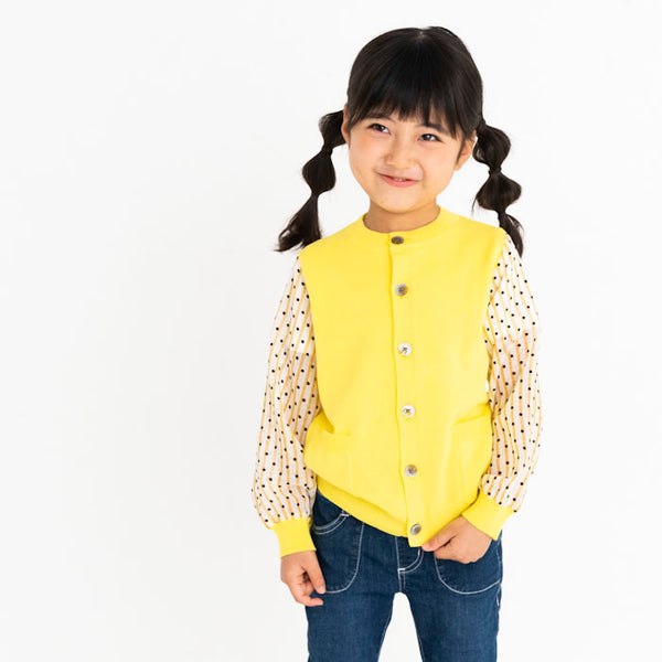 ami amie(OUTLET) : シフォン袖カーディガン/221009