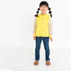 ami amie(OUTLET) : シフォン袖カーディガン/221009