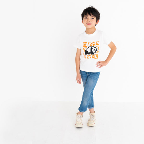 ami amie(OUTLET)  : QRパンダ和紙Tシャツ/221012